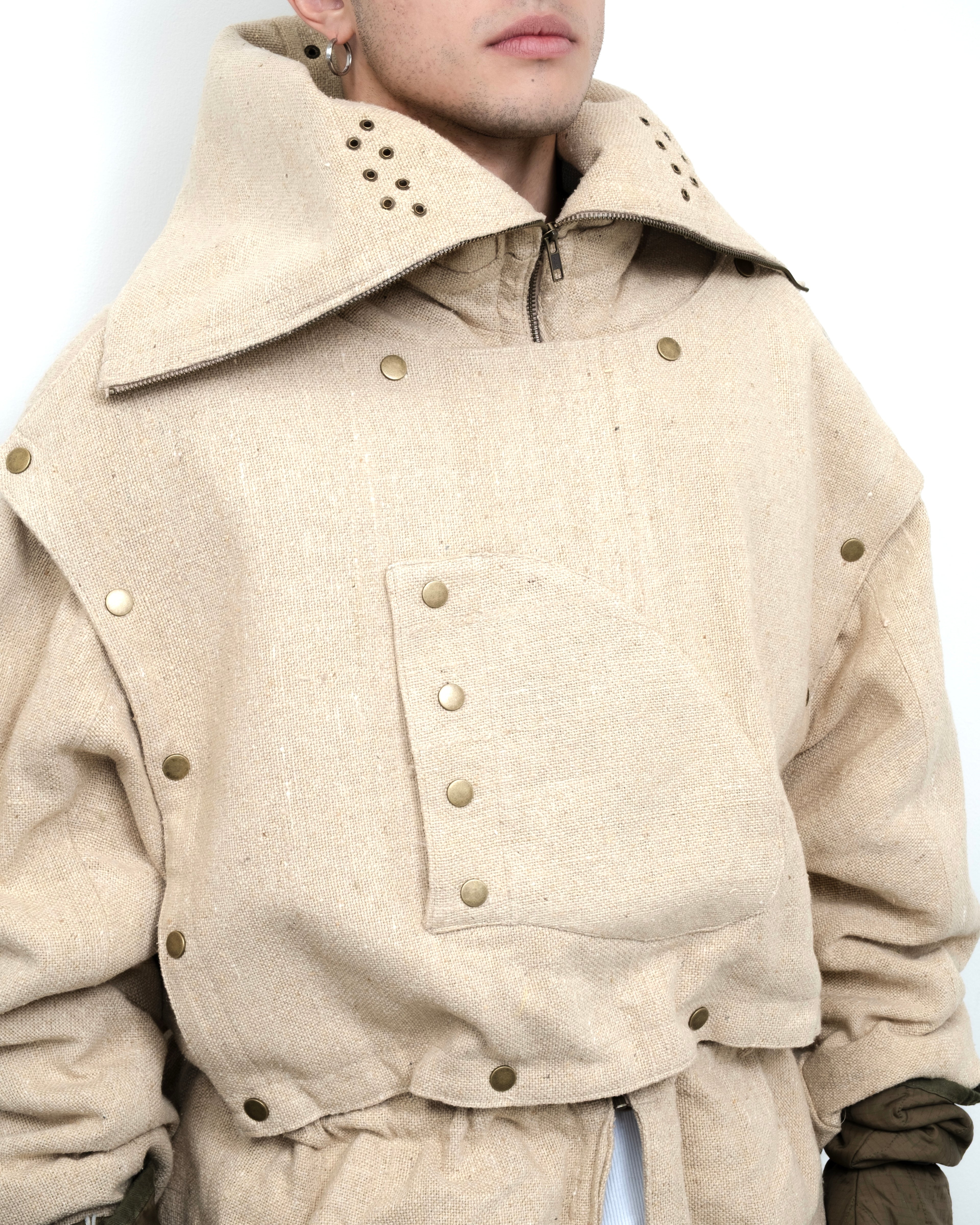 Rough Linen Parka